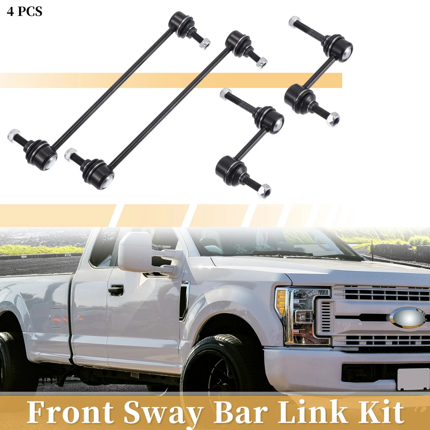 Set of 4 Stabilizer Sway Bar Link Kit for Ford Escape, Mazda Tribute (2001–2012)