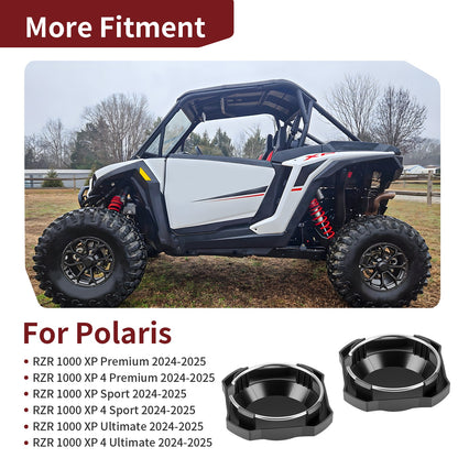 2 Center Hub Wheel Caps for Polaris RZR XP 1000 / XP 4 1000 (2024–2025)