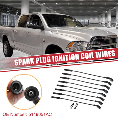 8pcs Spark Plug Wire Ignition Coil Cable No. 5149051AC for Dodge Dakota Durango (1997–2004)