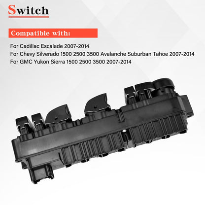 Power Window & Mirror Switch for Chevy Tahoe (2007–2014)