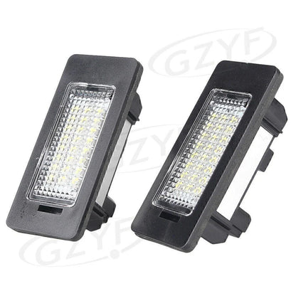LED License Plate Lights Clear Lens for BMW E82 E90 F10 F25 (2007-2017)