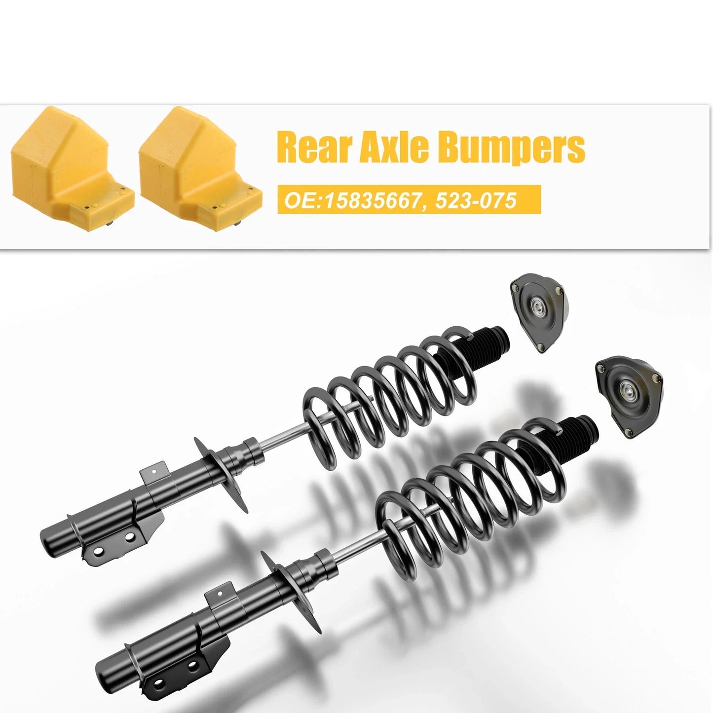 Car Front Jounce Axle Bumpers 2 x for Chevrolet GMC (2014-2023)