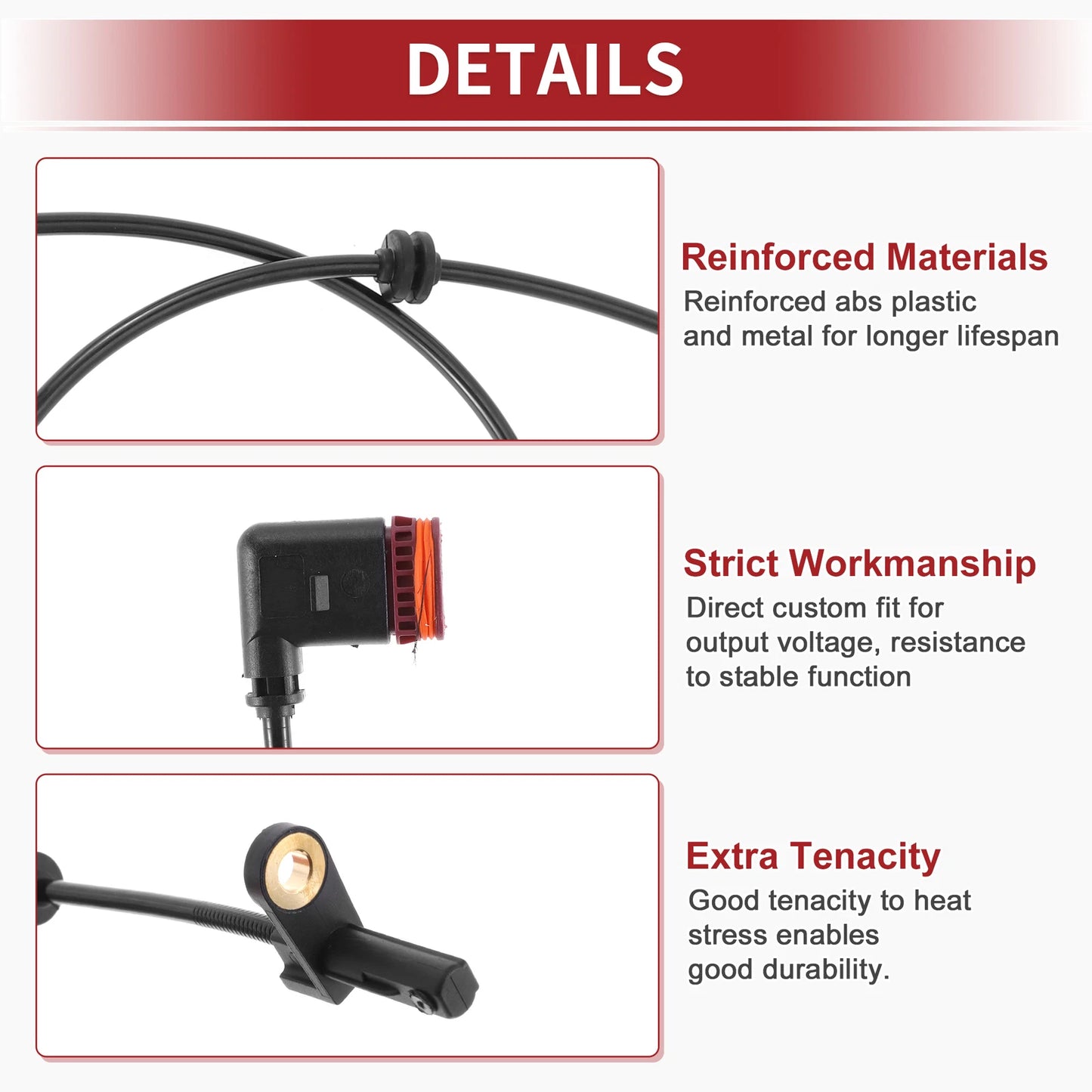 ABS Wheel Speed Sensor No. 2215400117 for Mercedes-Benz S550 (2007–2010)
