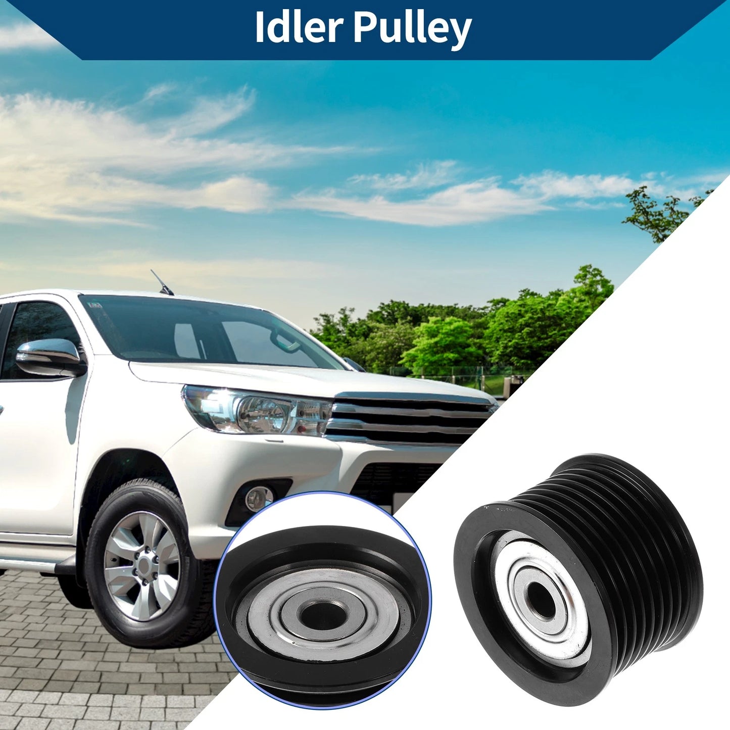 Drive Belt Idler Pulley for Toyota Tundra (2007–2021) No. 1660338010