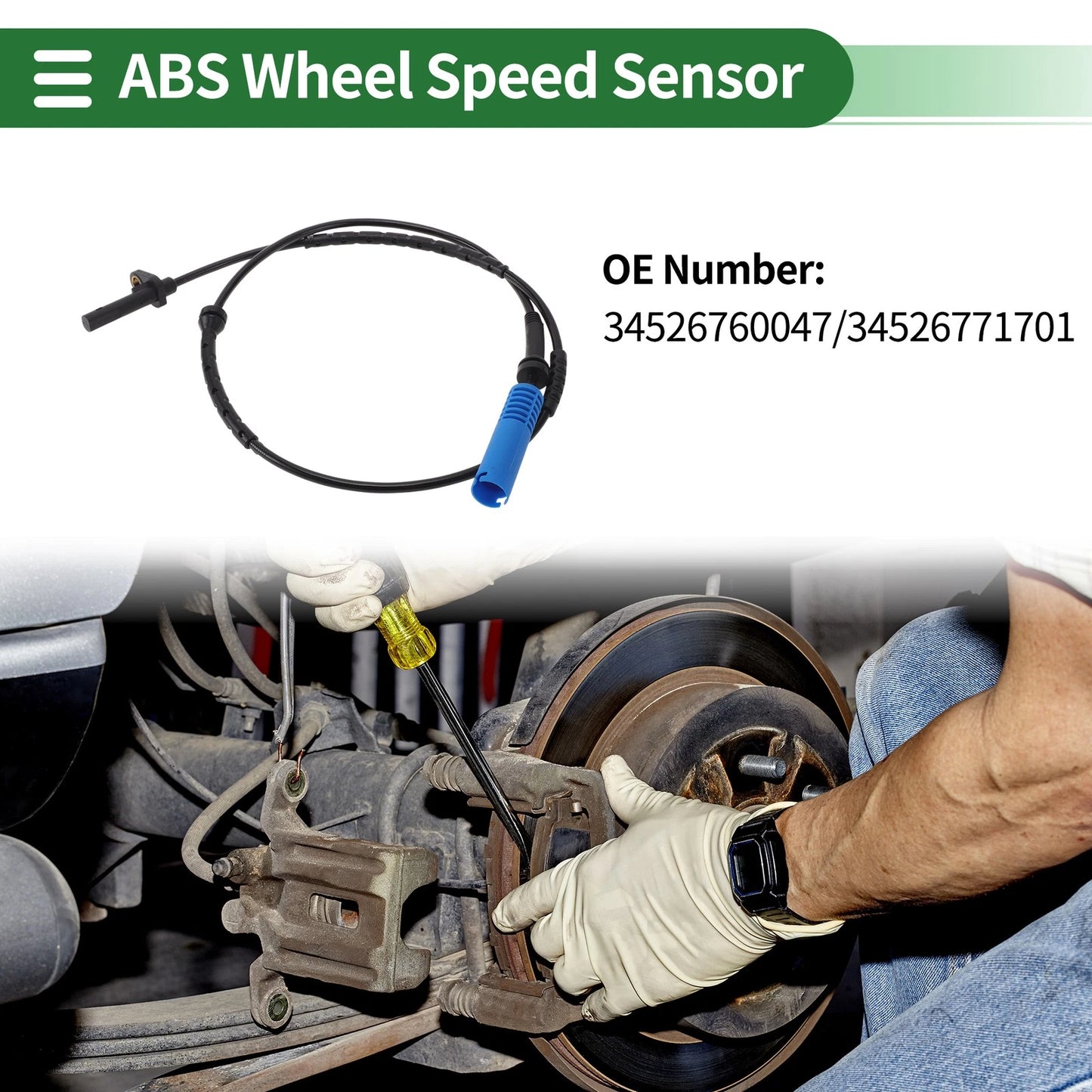 ABS Wheel Speed Sensor for BMW E61 (2004–2010) No. 34526760047/34526771701