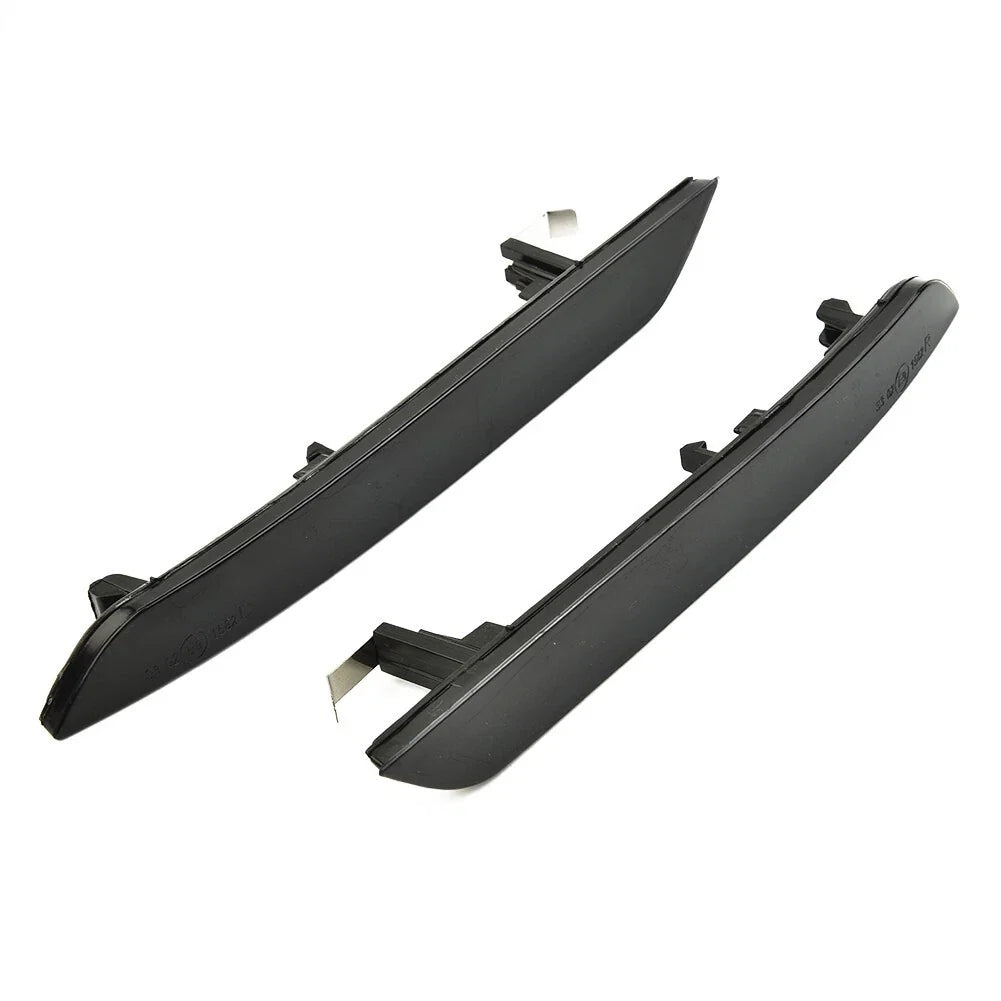 Smoked Black Side Logo Reflector Front Bumper Lamps