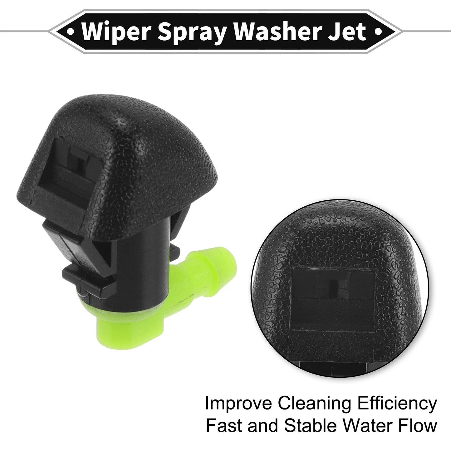 2Pcs Front Windshield Washer Nozzle for Honda Odyssey (2011–2017) No. 76810SZAA01ZA