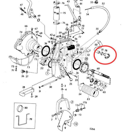 Water Intake Nipple for Volvo Penta Sterndrive