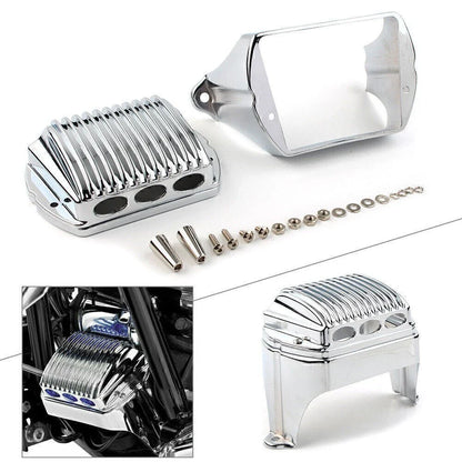 Front Voltage Regulator Cover Accent for Harley Bagger FLH 1997-2011 Chrome