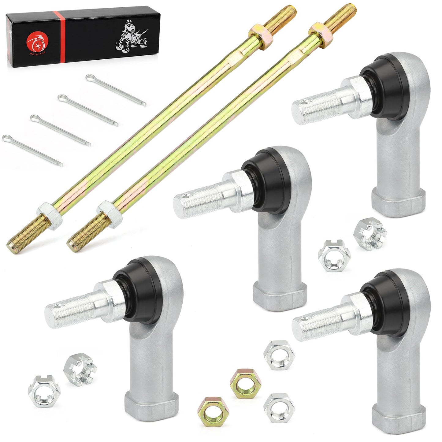 Set of 2 Tie Rod Ends for Honda Foreman 450 TRX450 (1998–2004)