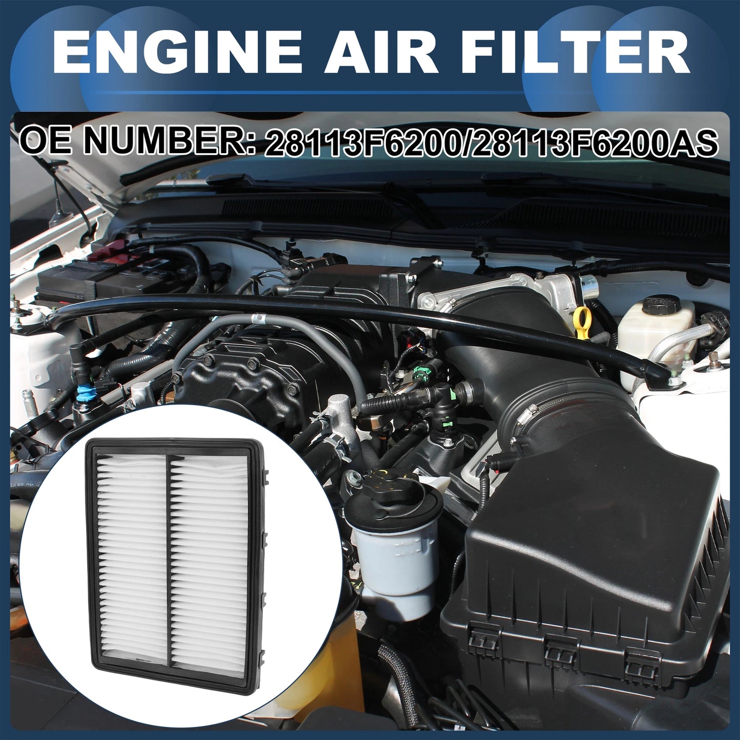 Cabin Air Filter No. 28113F6200 for Kia Cadenza (2017–2020)