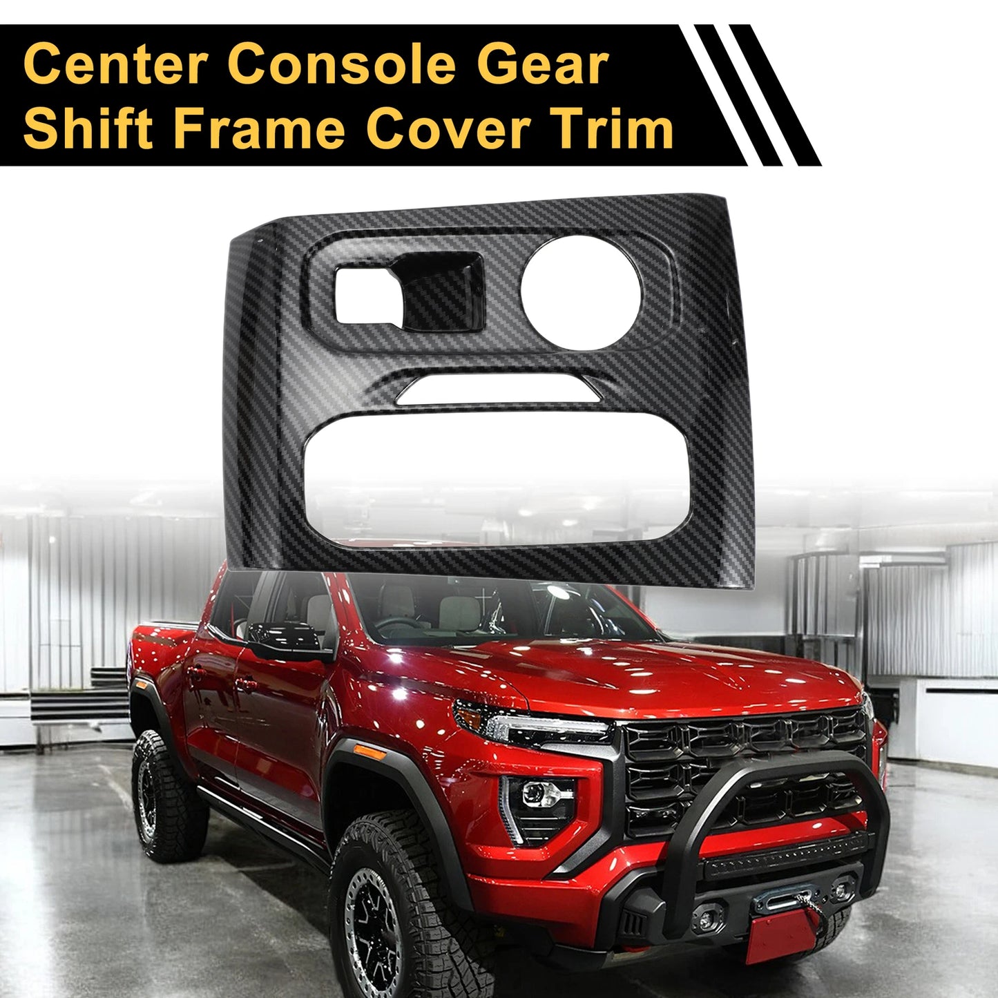 Console Gear Shift Frame Cover for Chevy Colorado (2023–2024) Carbon Fiber