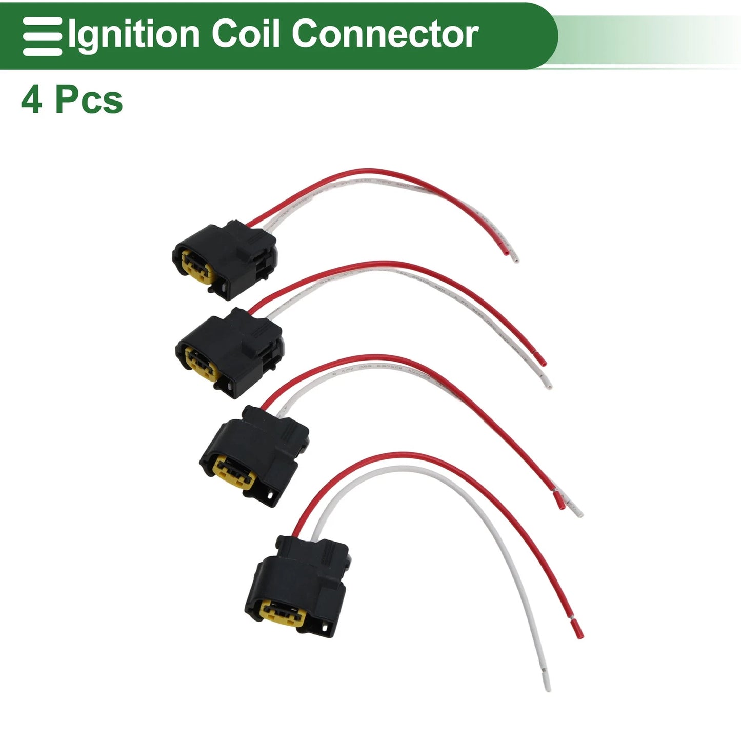Set of 4 Ignition Coil Connectors No.S2928 for Hyundai Accent 2012–2020