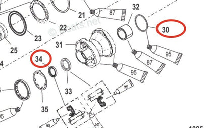 Lower Unit Oil Seal for Mercury Mariner (2005–2008)