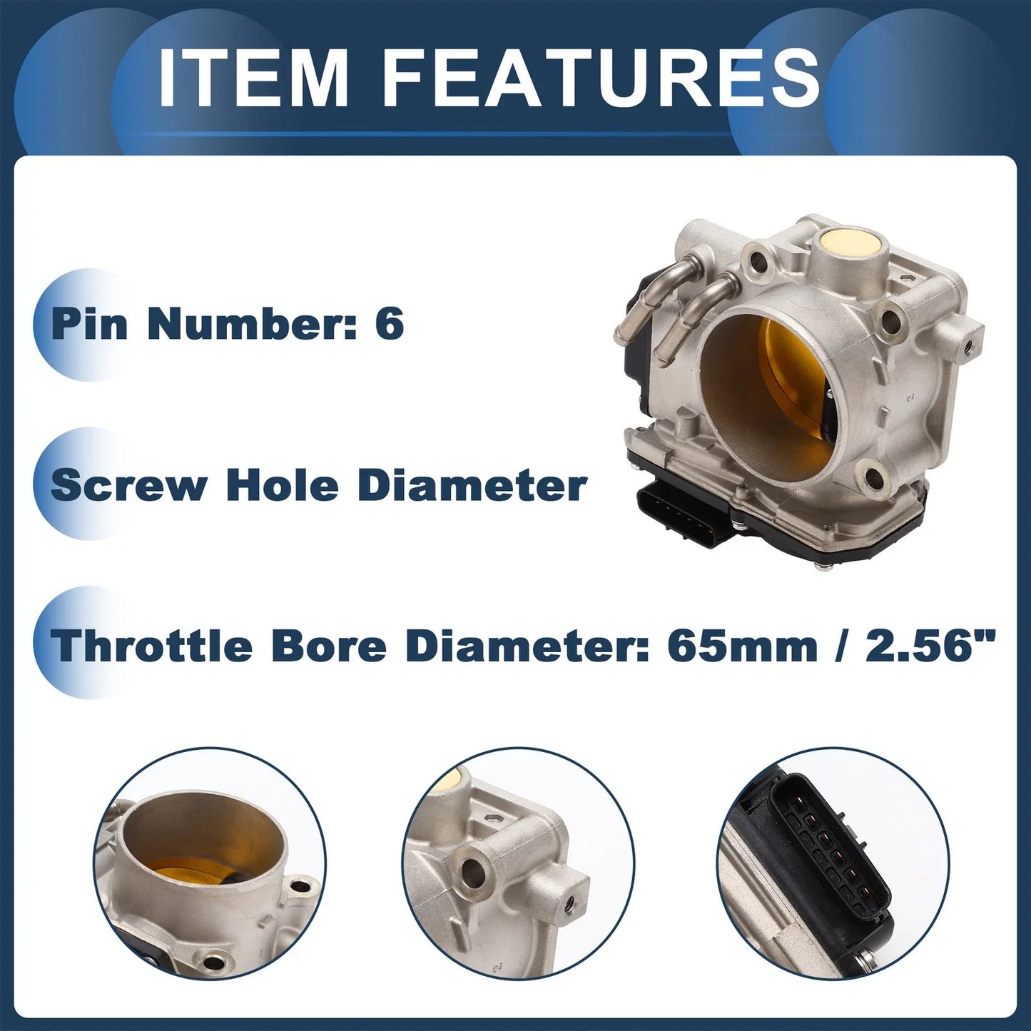 Throttle Body for Honda CR-V Accord Civic Crosstour L4 (2007-2011)