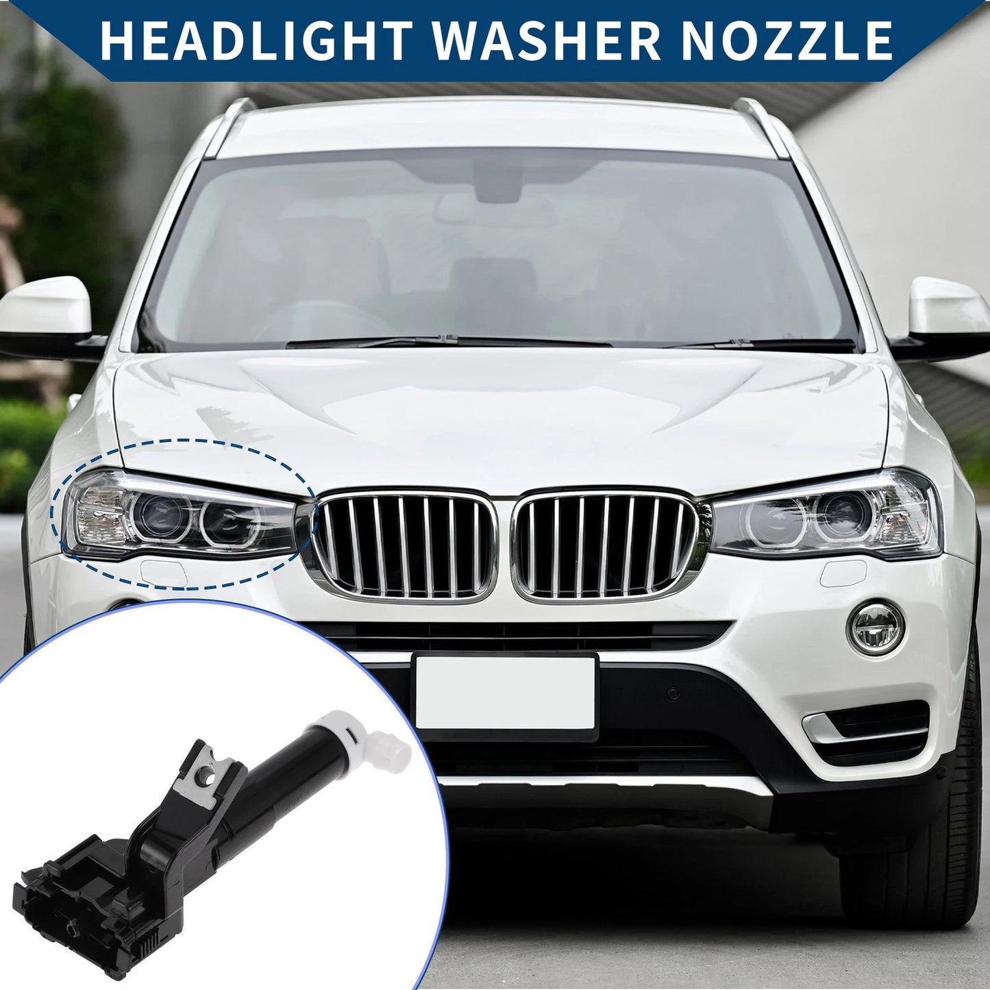 Front Passenger Headlight Washer Nozzle for Toyota Land Cruiser (No. 8520760060)