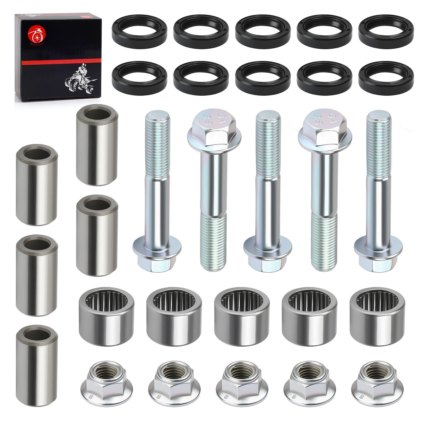 Swing Arm Linkage Bearing Bolt Nut Set for Honda Sportrax 400 (1999–2014)