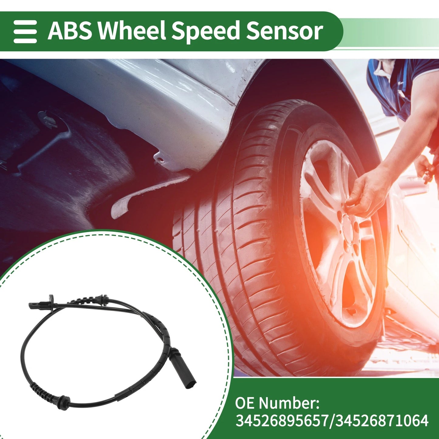 ABS Wheel Speed Sensor No. 34526895657 for BMW X3 (2017–2024)