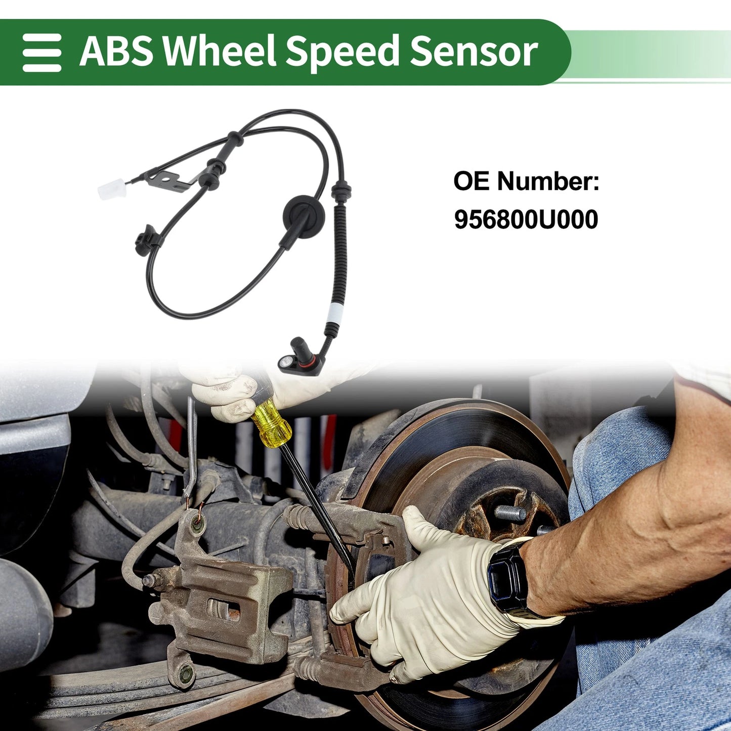 ABS Wheel Speed Sensor No. 956800U000 for Hyundai Accent (2010–2021)