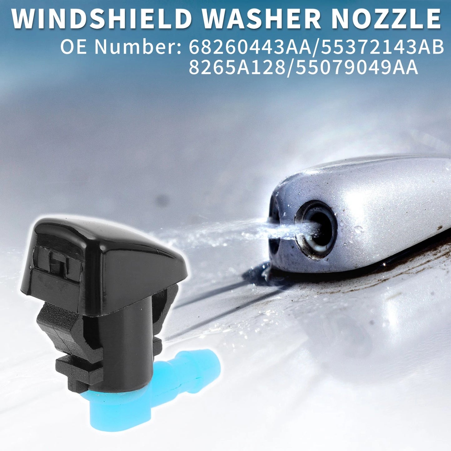 2Pcs Front Windshield Washer Nozzles No. 68260443AA for Jeep Grand Cherokee (2005)