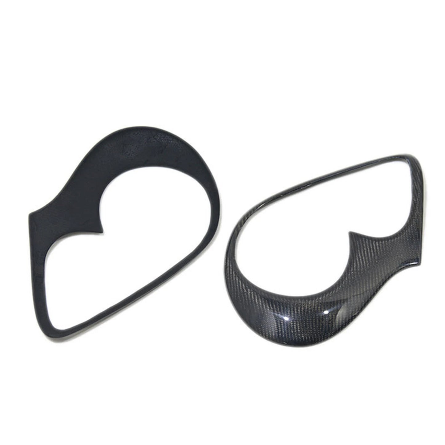 1 Pair Carbon Fiber Headlight Eyebrow Covers for Porsche Cayenne 955 (2002-2007)