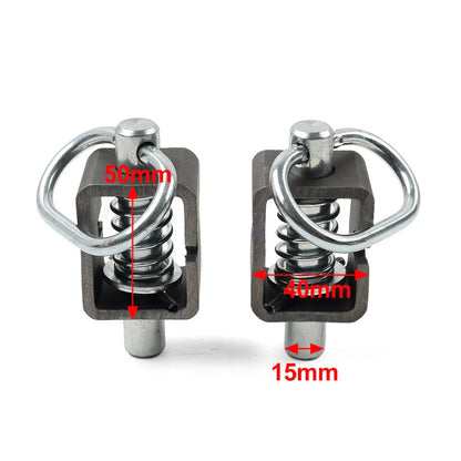 5/8" Weld-On Spring Latch Lock Assembly for Utility Steel Spring Trailer Gate