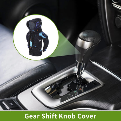 Gear Shift Knob Cover for Universal Car SUV Truck (Hoodie Style, Light Blue)