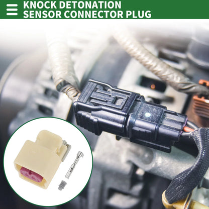 2 x Pin Knock Detonation Sensor Connector Plug for Chevy