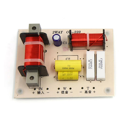 2X 180W Car Speaker Audio Crossover Filter 2 Way Frequency Divider