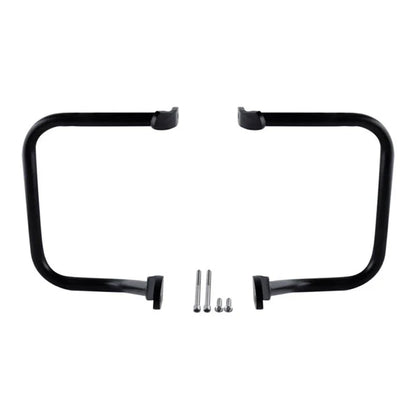 Chrome/Black Saddlebag Guard Rail Crash Bar for Harley FLST FLSTC (2000-2017)