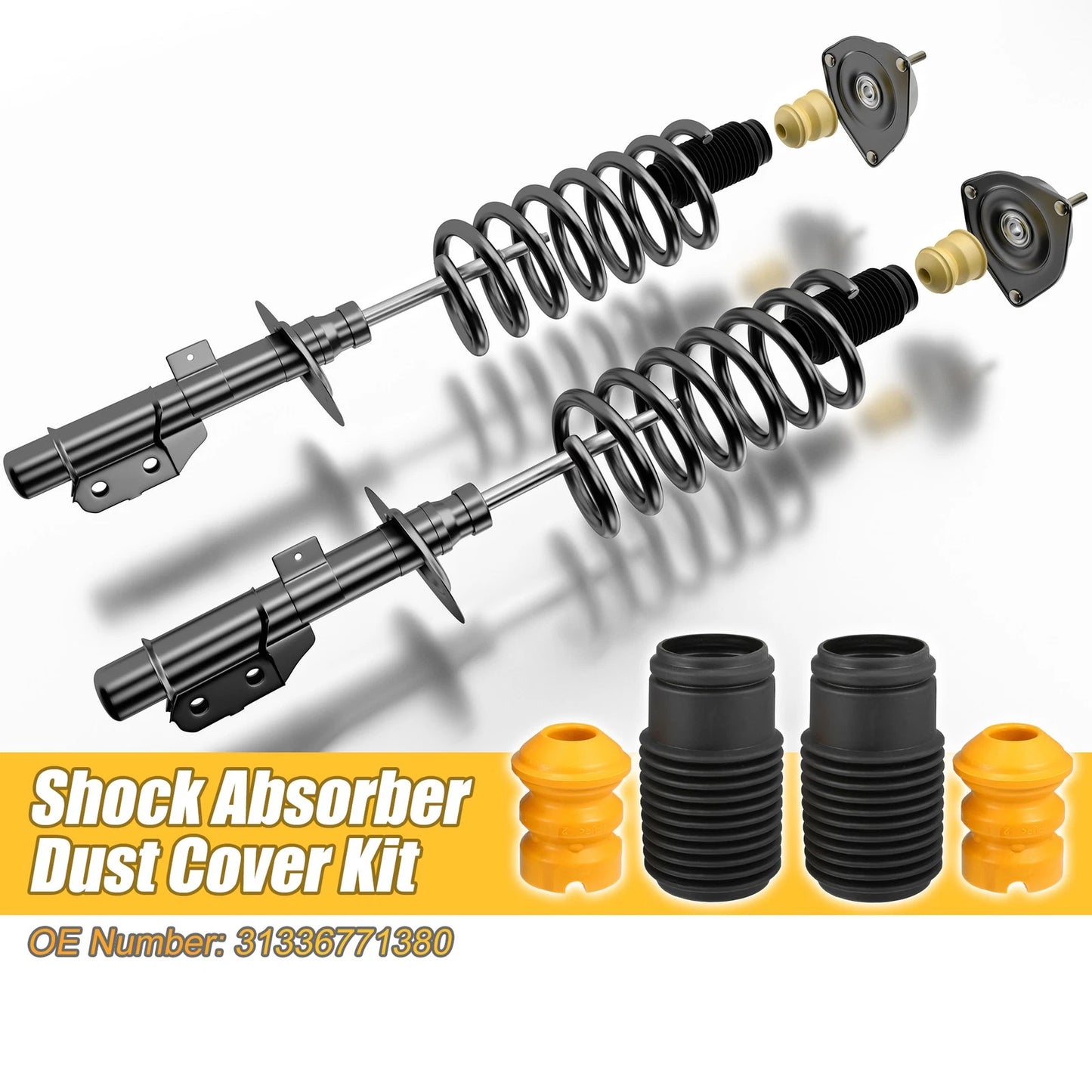 2X Shock Absorber Dust Cover Kit for BMW 128i (2008–2013) No. 31336771380