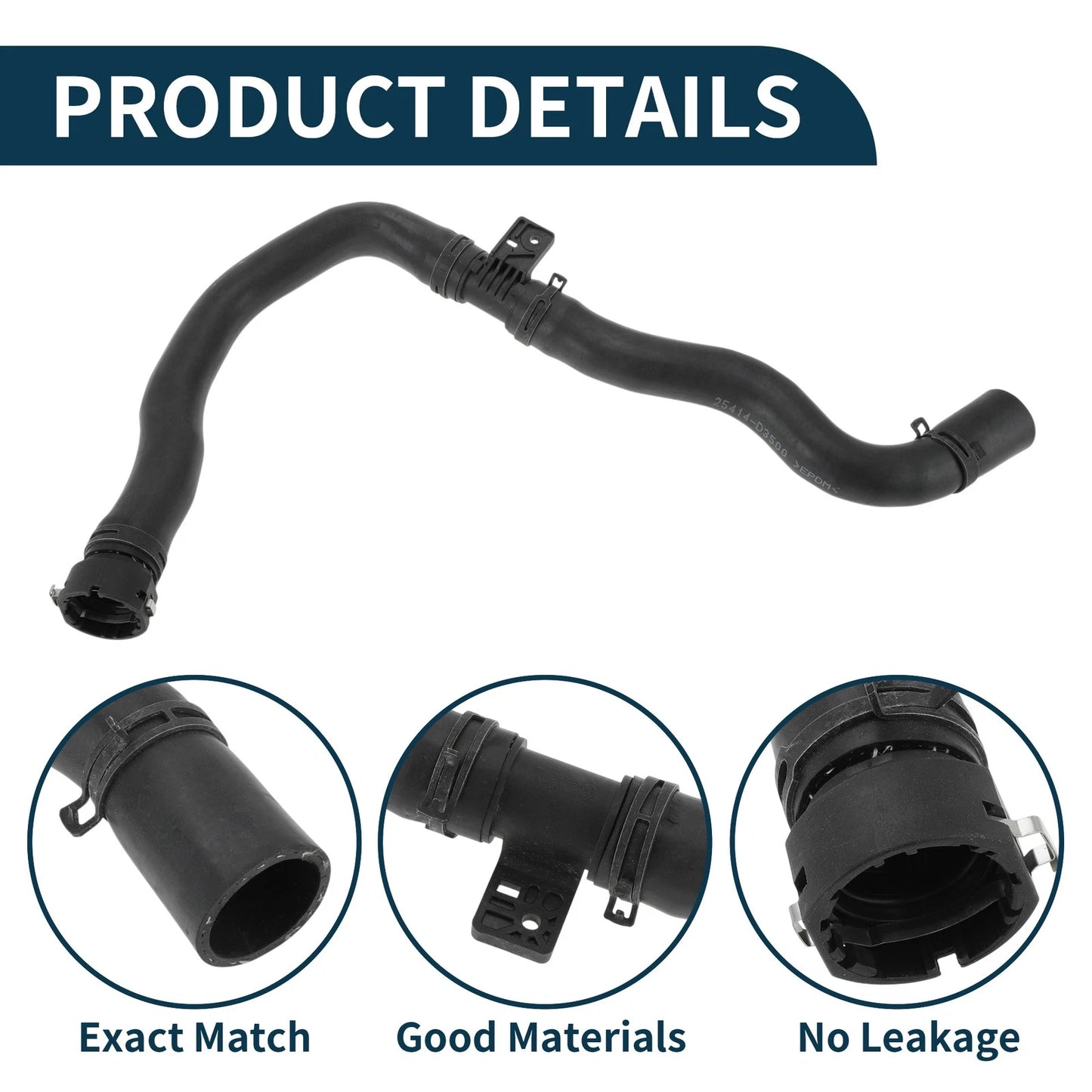 Radiator Hose No. 25414D3500 for Hyundai Tucson (2016–2021)