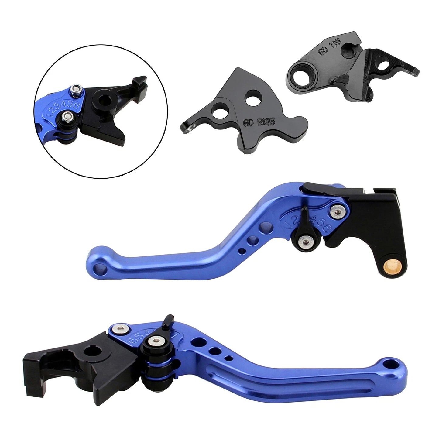 Black Handlebar Brackets for Suzuki GSX 1300R Hayabusa (2008–2020) WVCK