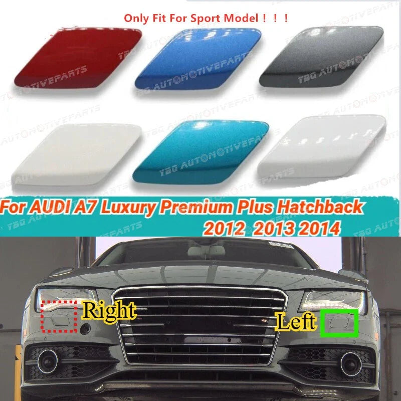 Painted Front Bumper Headlight Washer Cover for Audi A7 S7 (2012–2014)