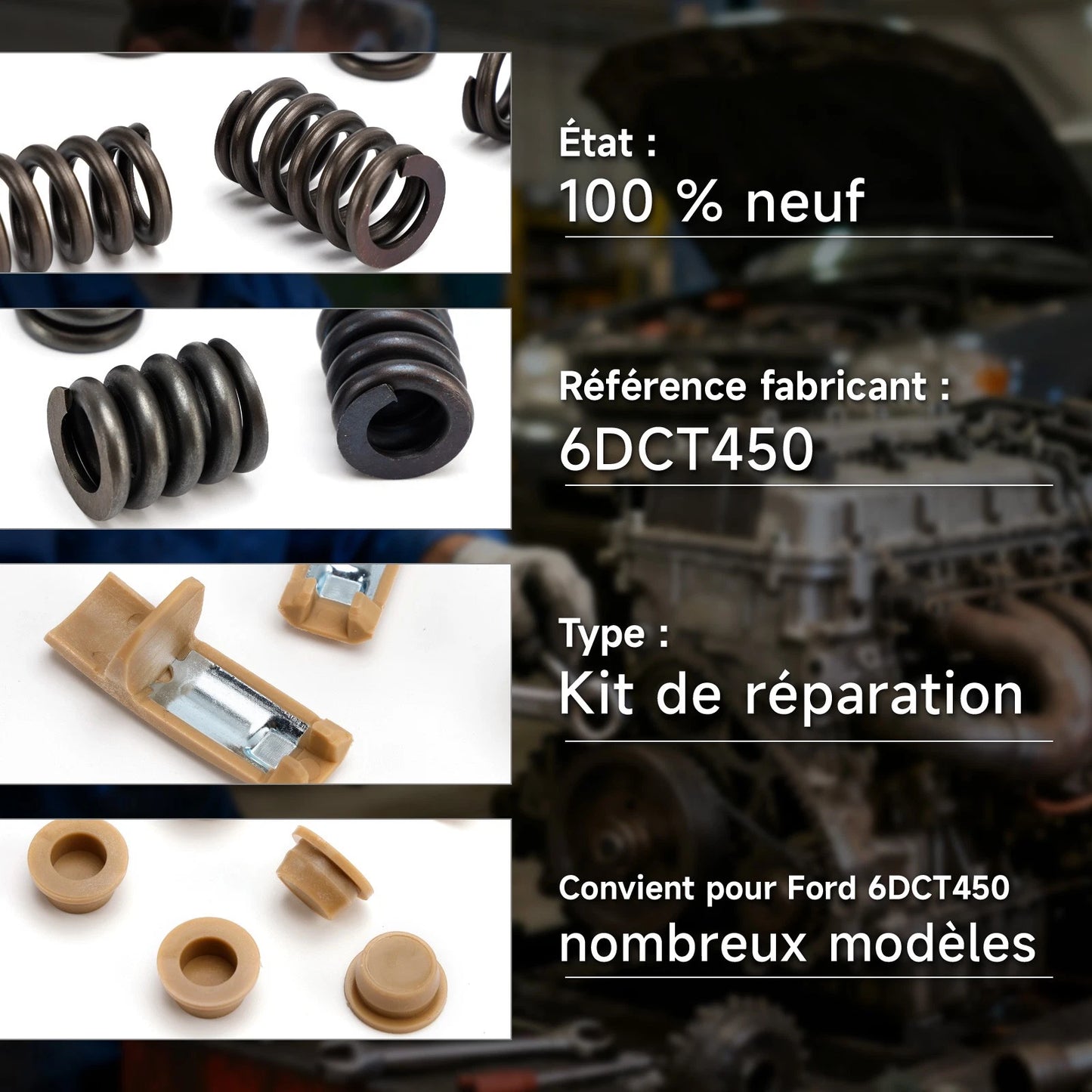 Gearbox Clutch Fixer Spring Repair Kit for Ford MPS6 (2010–2019)
