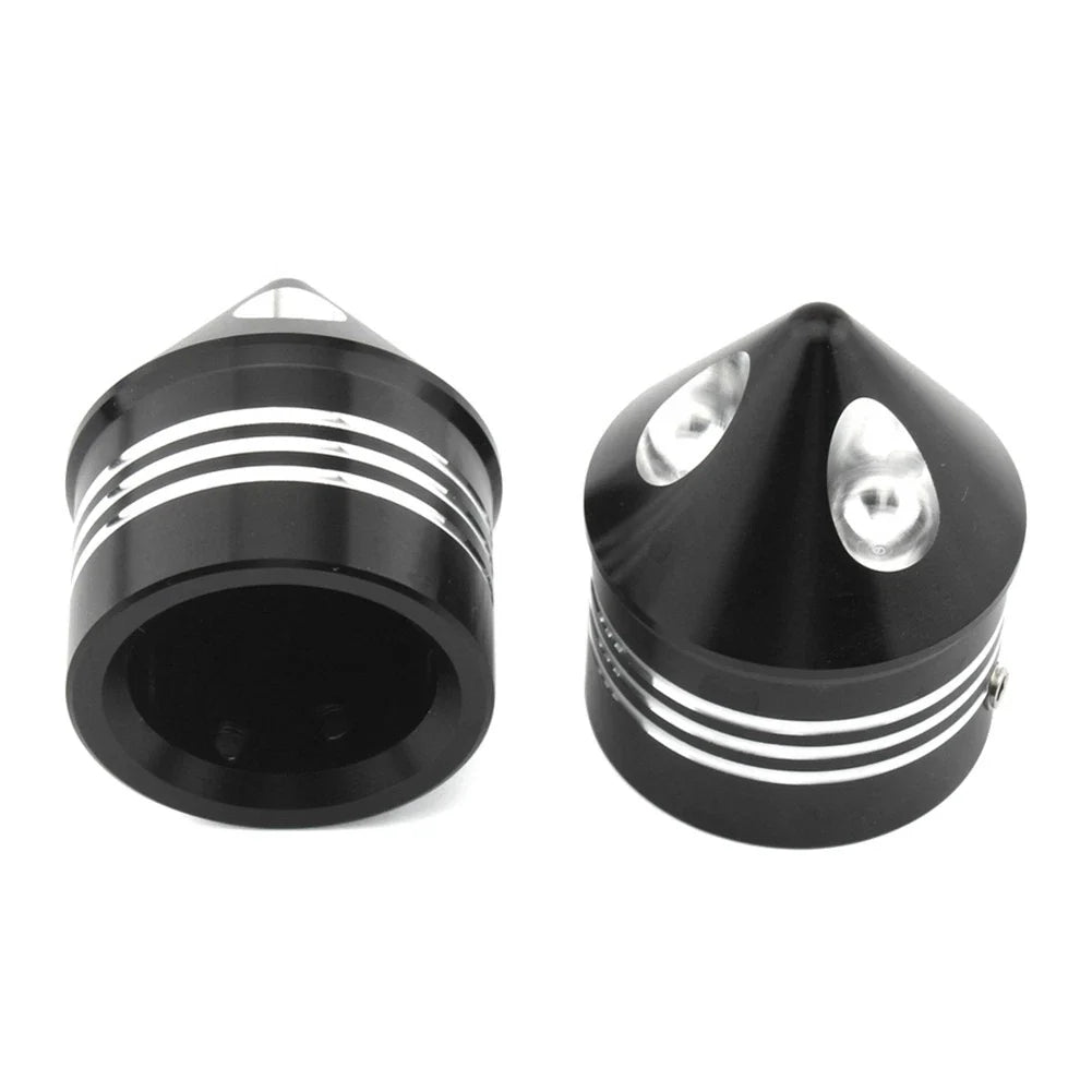 Front Wheel Axle Nut Covers for Harley Touring Road Glide Dyna Softail