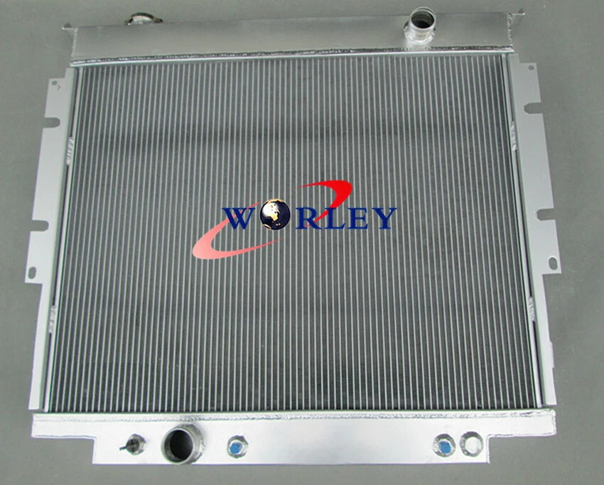 Set of 4 Row Aluminum Radiator for Ford F250 F350 V8 Diesel (1983–1994)