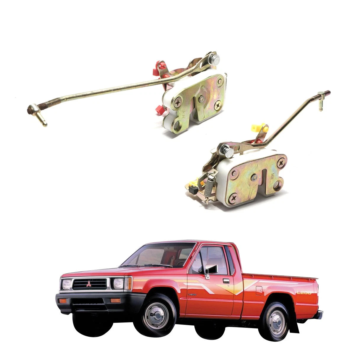 Front Door Lock Latch Set for Mitsubishi Triton L200 (1986–1996)