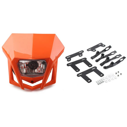 12V H4 Headlight Fairing for Kawasaki KLX, XR, CRF, DRZ, RMZ, Yamaha Dirt Bikes