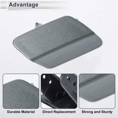 Washer Nozzle Cover Cap Front Right Bumper Headlight for BMW 320i Grey