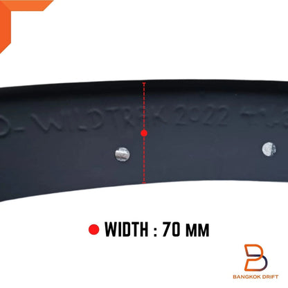 3" Slim Fender Flares for Ford Ranger P703 Wildtrak (2022-2023)