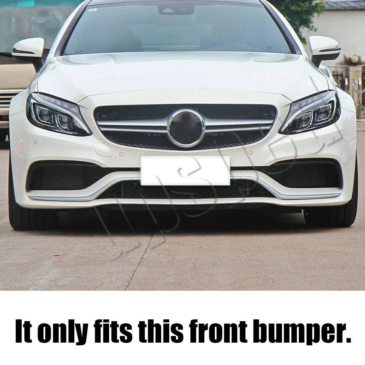 Front Bumper Tow Eye Hook Cover Cap for Mercedes W205 (2015–2018)
