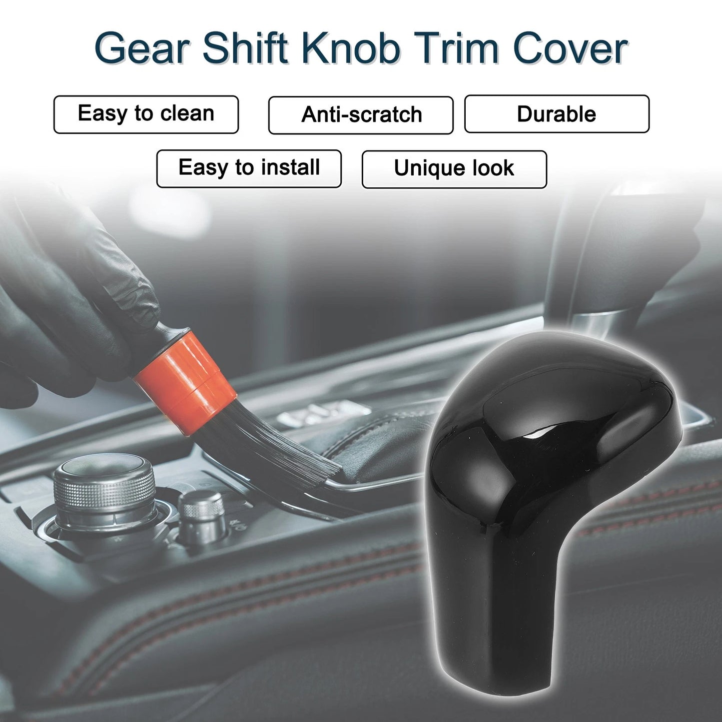 ABS Gear Shift Knob Cover Sticker for Toyota Camry Corolla Avalon (2019–2025)