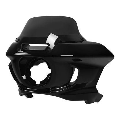 Black Front Fairing Windshield Support Bracket for Harley Low Rider (22-25)