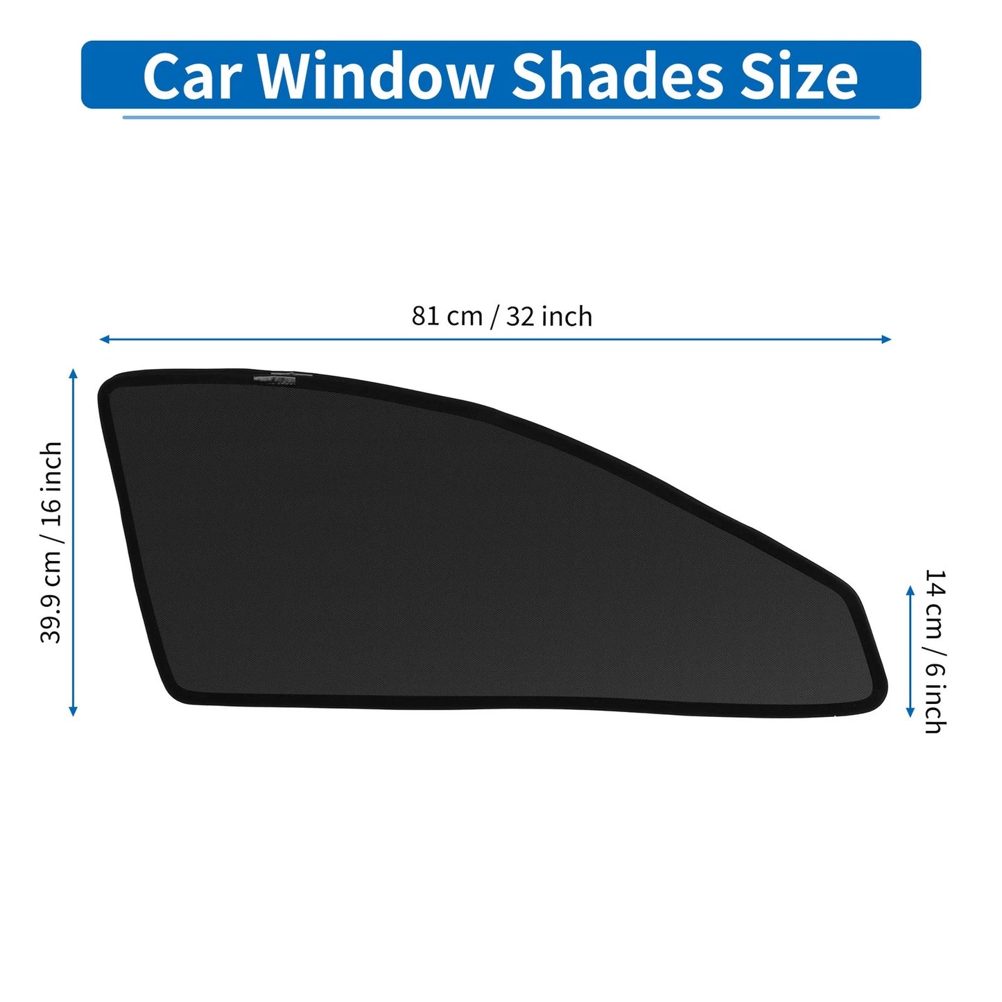 Car Window Cover for Toyota Harrier 60 Series (2014–2020) Net Black