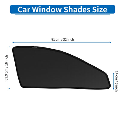 Car Window Cover for Toyota Harrier 60 Series (2014–2020) Net Black