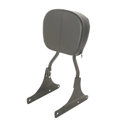 Black Low Backrest Sissy Bar for Harley Softail Custom FXSTC Fat Boy (2000-2017)