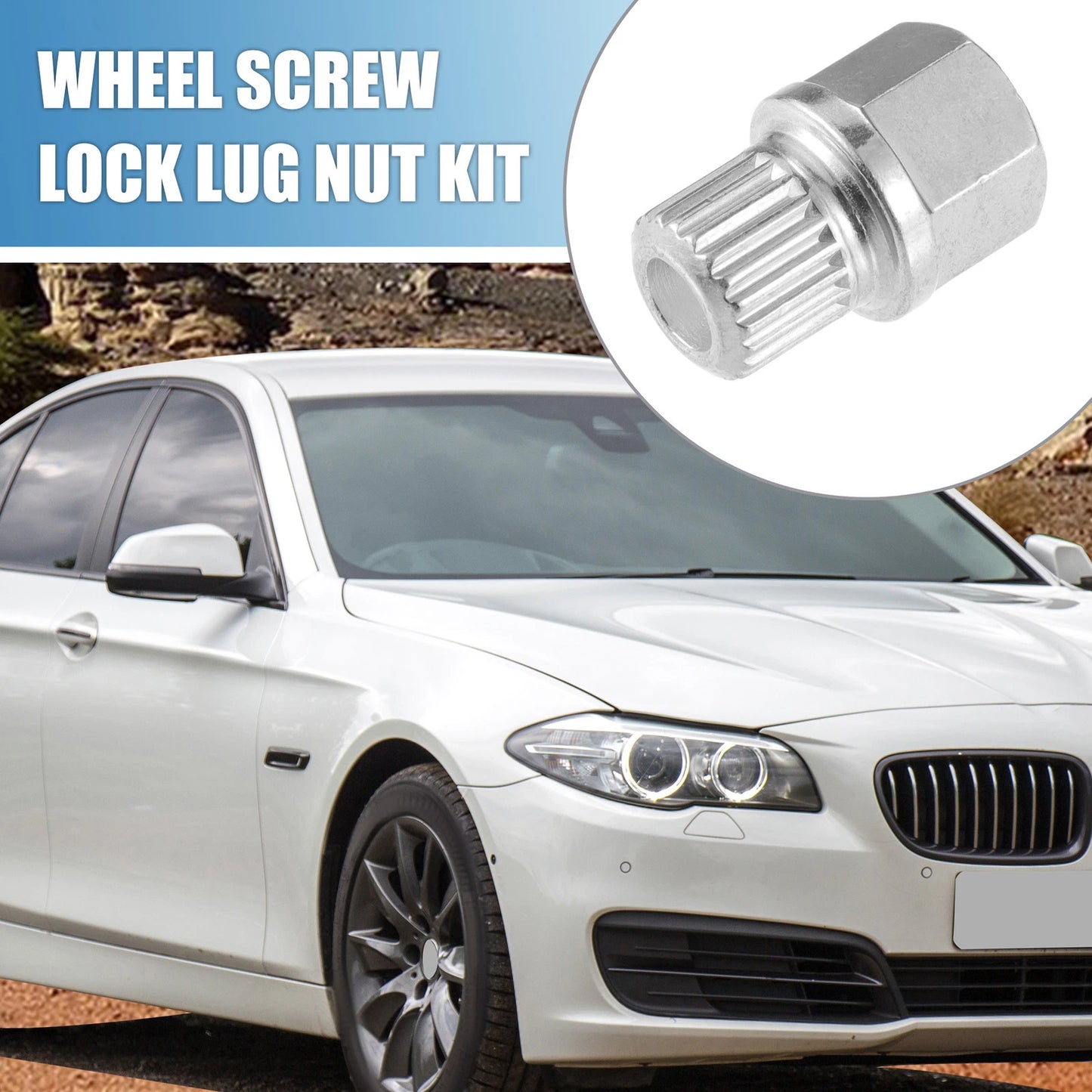 37/21PT Wheel Screw Lock Lug Nut Kit for BMW