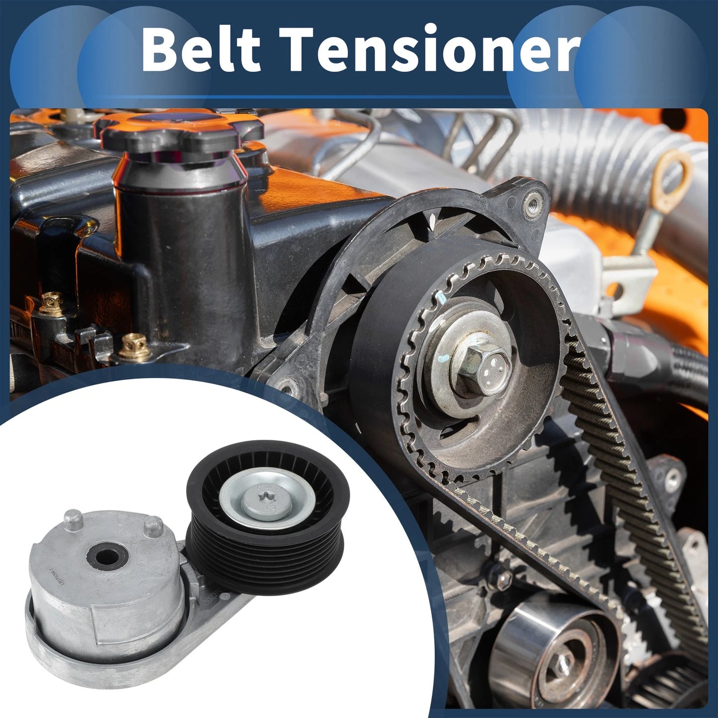 Belt Tensioner for Land Rover Range Rover (2013–2022) No.LR079294 Metal Plastic