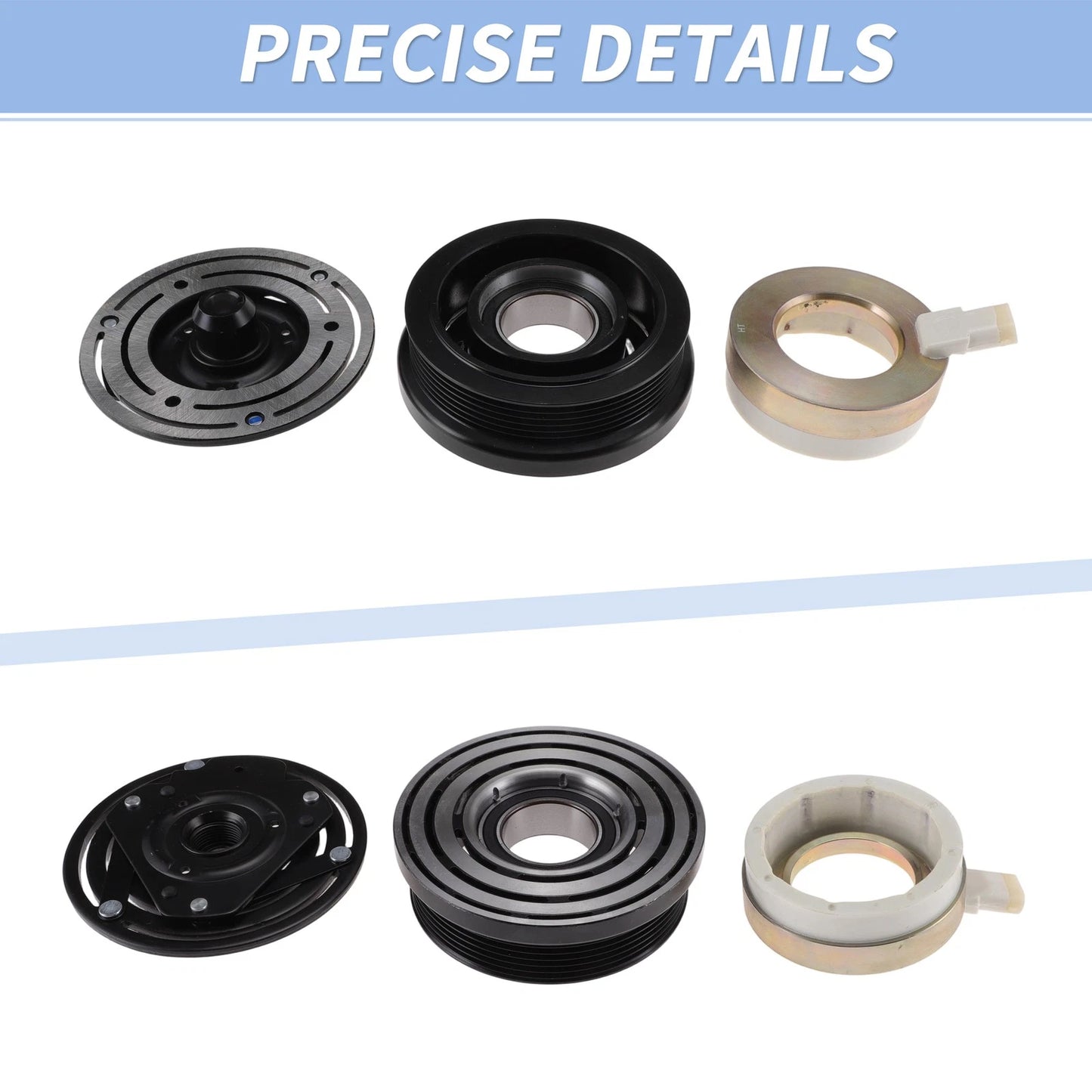 AC Compressor Clutch Kit for Buick Regal 3.8L (1996–2004) V5 12V 6 Groove